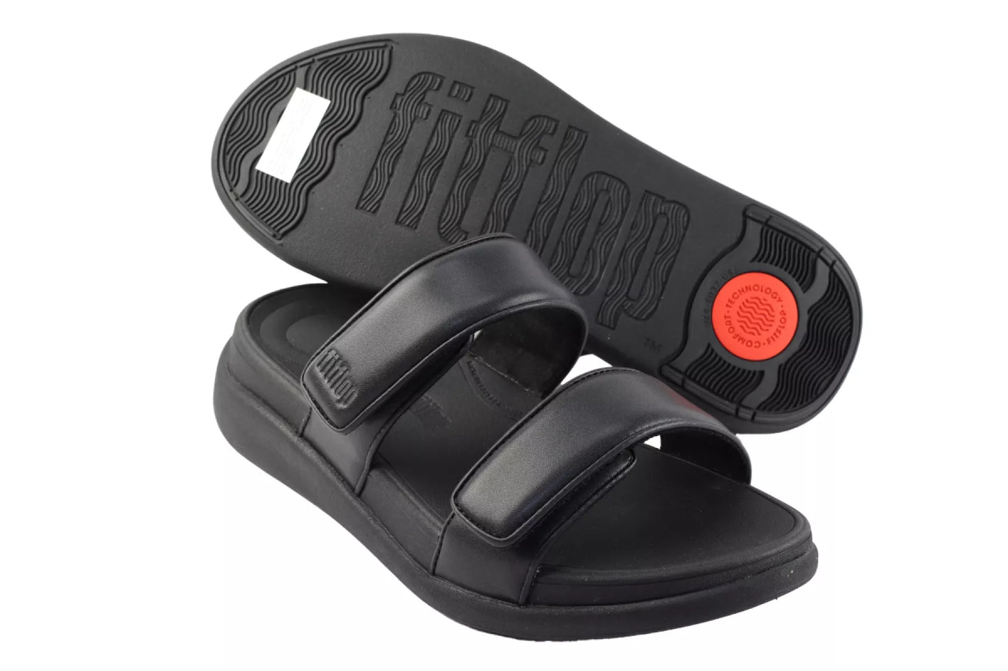 Fitflop Fitflop F-ModeTwo Bar Slides.All Black