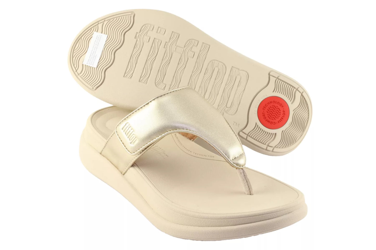 Fitflop Fitflop F-Mode Toe Post.Platino