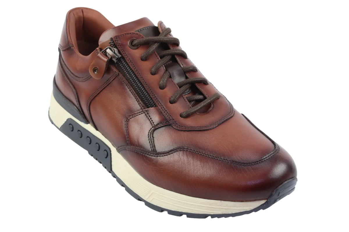 Greve Greve - Haarlem 4299 - Veterschoenen Sportief Mannen - cognac