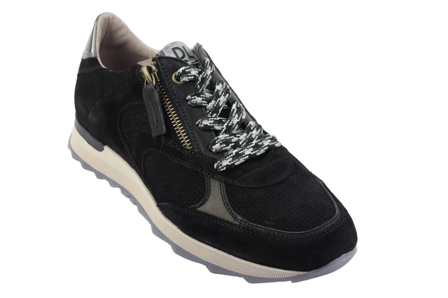 DL Sport DL Sport - 7141 - Sneakers - zwart nubuck/suede