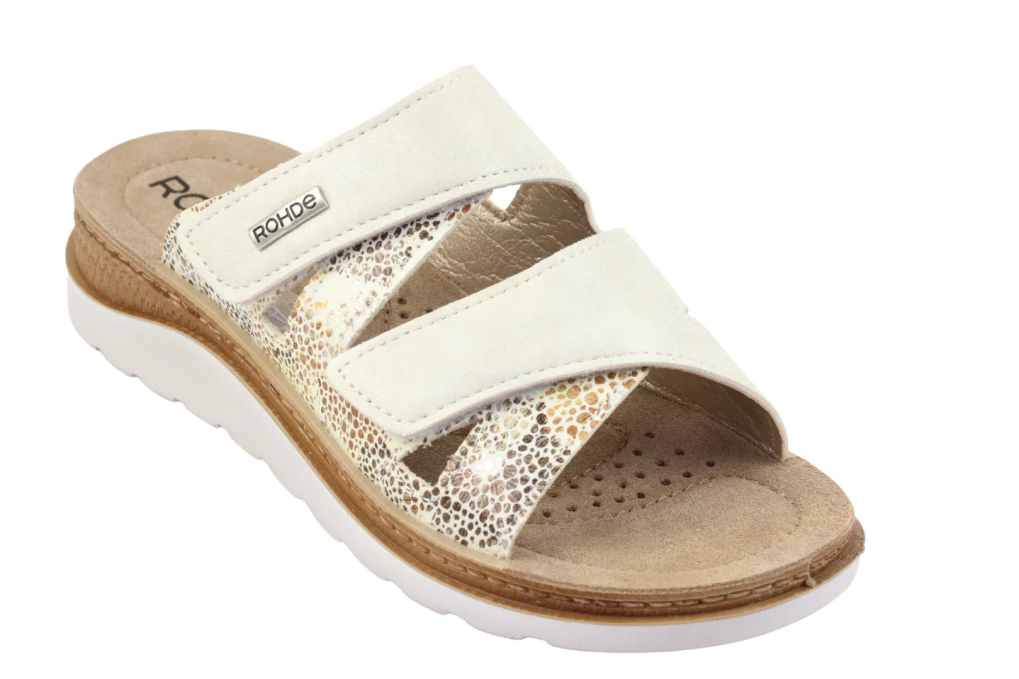 Rohde Rohde - 1302 - Slippers - wit kombinatie