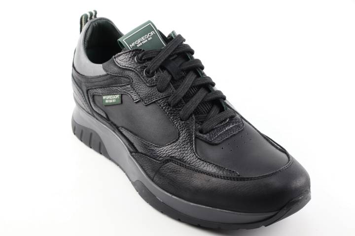 Heren Sneaker/Veterschoen McGregor Reece 622200.489 black combi. Direct leverbaar uit de webshop van Reese Schoenmode.