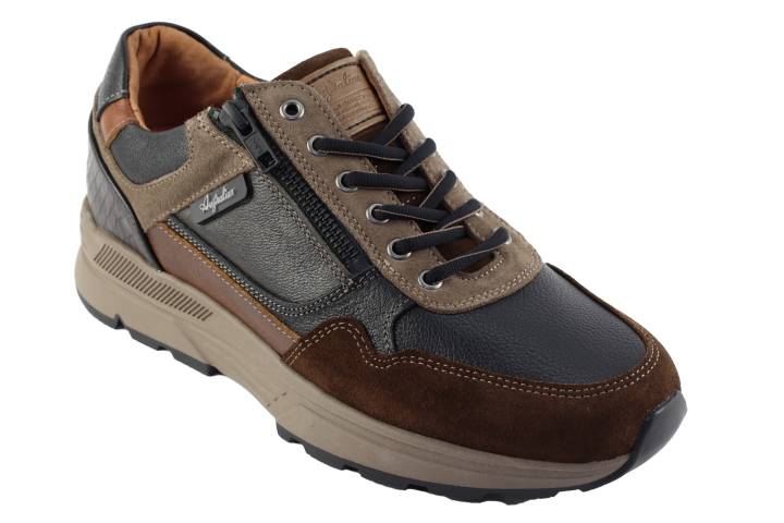 Heren Sneakers/Veterschoen Australian Connery 15.1646.03.AHC Back-Taupe-. Direct leverbaar uit de webshop van Reese Schoenmode.