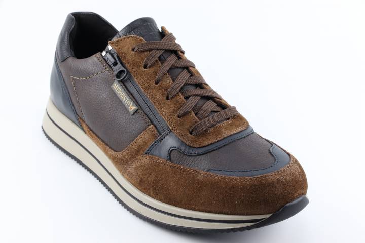 Heren Sneakers/Veterschoen Mephisto Gilford.1551-6145-1500. Direct leverbaar uit de webshop van Reese Schoenmode.