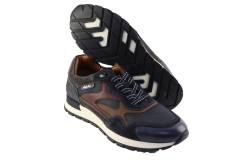 Heren Sneakers/Veterschoen Australian Tiago 15.1669.01.S13 Blue-Brown. Direct leverbaar uit de webshop van Reese Schoenmode.