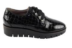 Dames  Sneakers/Veterschoen DL Sport 6371.Navajo Nero. Direct leverbaar uit de webshop van Reese Schoenmode.