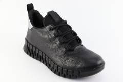 Dames  Sneakers/Veterschoen Ecco Gruuv 218233.01001. Direct leverbaar uit de webshop van Reese Schoenmode.