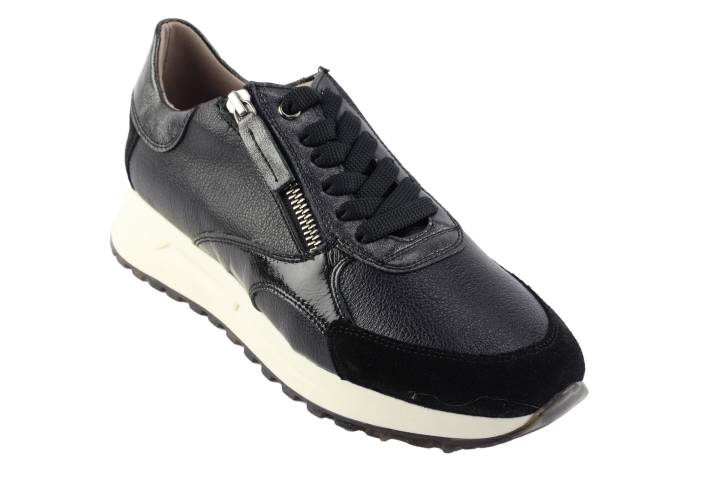 Dames  Sneakers/Veterschoen DL Sport 6302.Vel.Nero Combi. Direct leverbaar uit de webshop van Reese Schoenmode.