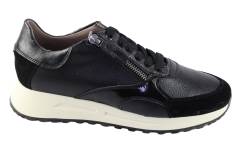 Dames  Sneakers/Veterschoen DL Sport 6302.Vel.Nero Combi. Direct leverbaar uit de webshop van Reese Schoenmode.