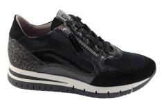 Dames  Sneakers/Veterschoen DL Sport 6329.Vel. Nero. Direct leverbaar uit de webshop van Reese Schoenmode.