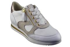 Dames  Sneakers/Veterschoen DL Sport 6251.Vit.Bianco. Direct leverbaar uit de webshop van Reese Schoenmode.