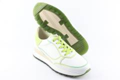 Dames  Sneakers/Veterschoen DL Sport 5645.Deer Bianco Adro. Direct leverbaar uit de webshop van Reese Schoenmode.
