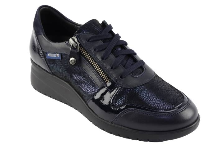 Dames  Sneakers/Veterschoen Mephisto Iasmina.7845. Direct leverbaar uit de webshop van Reese Schoenmode.