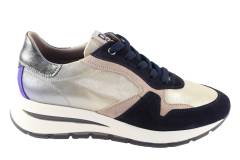 Dames  Sneakers/Veterschoen DL Sport 6338.Vel. Abisso. Direct leverbaar uit de webshop van Reese Schoenmode.