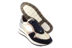 Dames  Sneakers/Veterschoen DL Sport 6338.Vel. Abisso. Direct leverbaar uit de webshop van Reese Schoenmode.