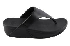 Dames  Slippers Fitflop Lulu.Black 001. Direct leverbaar uit de webshop van Reese Schoenmode.