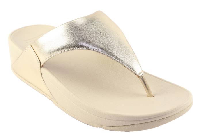 Dames  Slippers Fitflop Lulu.Platino 675. Direct leverbaar uit de webshop van Reese Schoenmode.