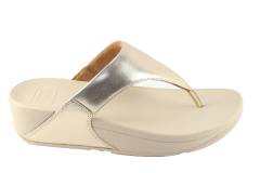 Dames  Slippers Fitflop Lulu.Platino 675. Direct leverbaar uit de webshop van Reese Schoenmode.